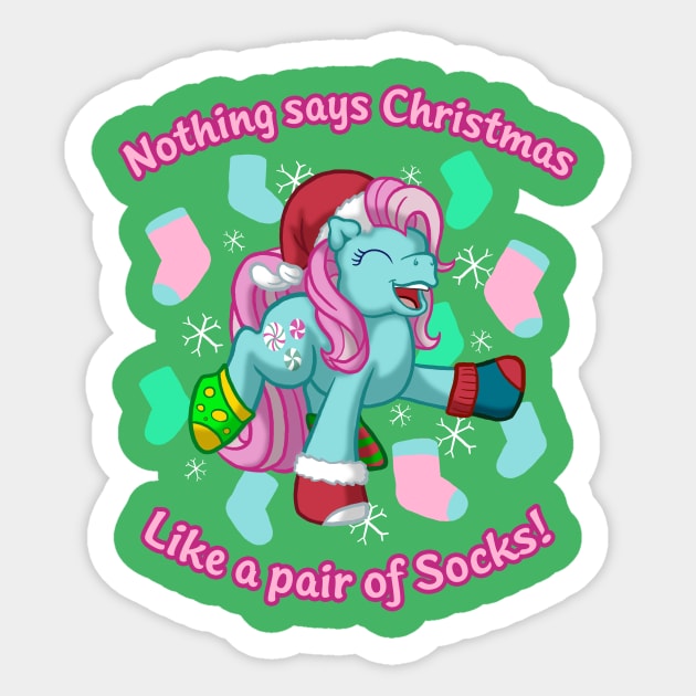 Minty's Christmas Socks Sticker by Scámarca Productions